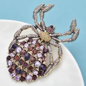 Giant Amethyst Purple Crystal Spider