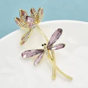 Spring flower dragonfly