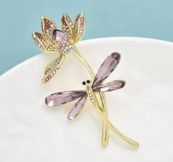 Spring flower dragonfly