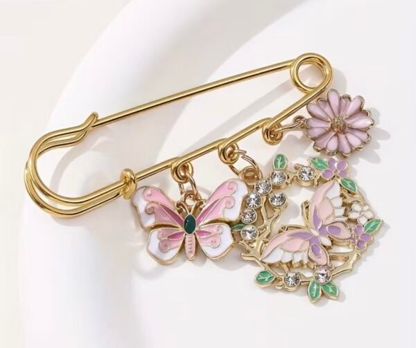 Butterfly charm pin