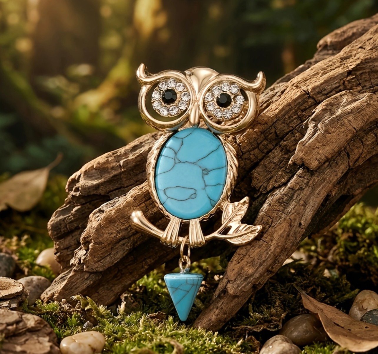 Turquoise owl - Image 1