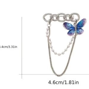 Azure butterfly pearl chain - Image 2