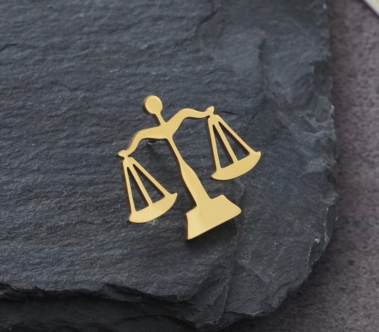 18k gold plated scales - Image 1