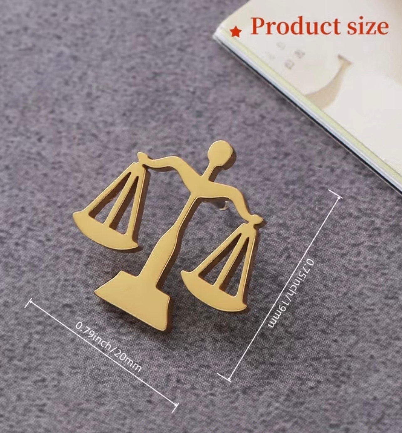 18k gold plated scales - Image 2