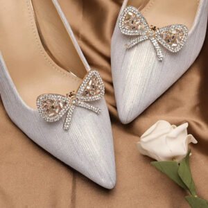 Rhinestone shoe brooch
