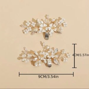 Pearl cluster shoe brooch - Image 3