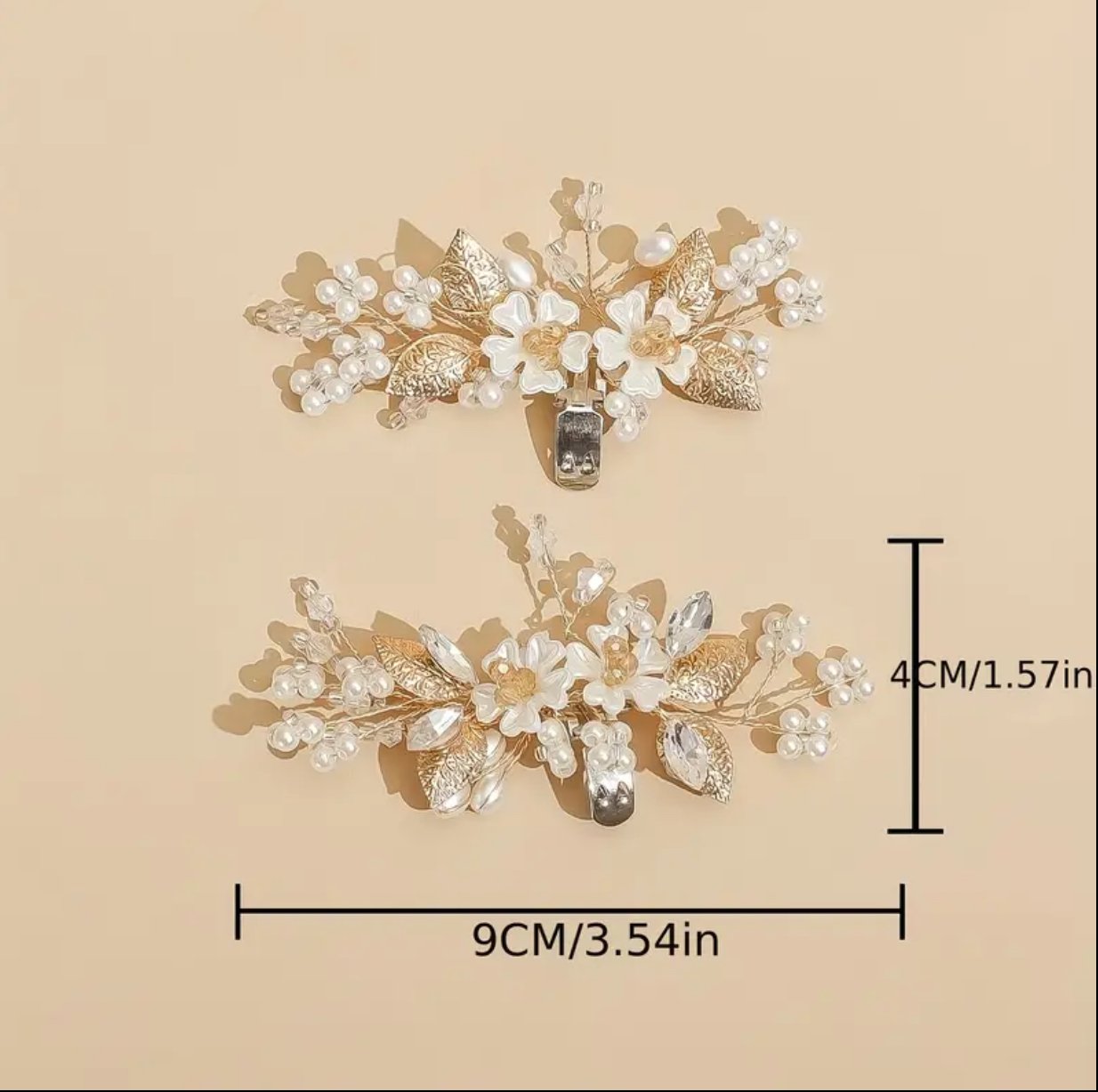 Pearl cluster shoe brooch - Image 3
