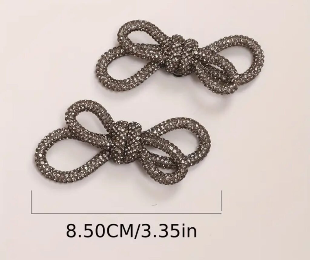 Midnight Bow Shoe Brooch