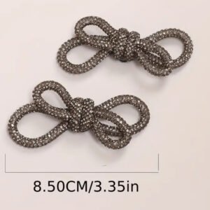 Midnight Bow Shoe Brooch - Image 2