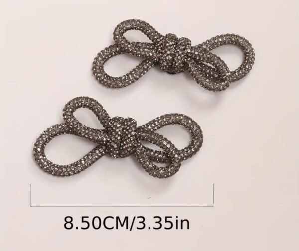 Midnight Bow Shoe Brooch