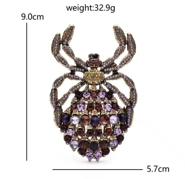Giant Amethyst Purple Crystal Spider