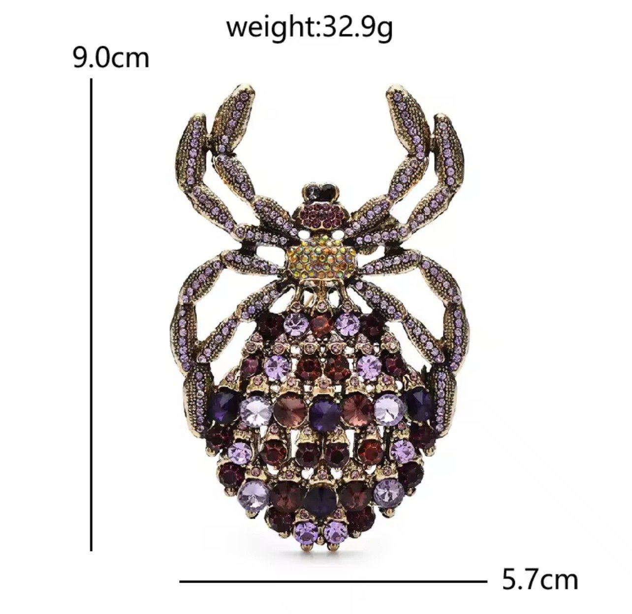 Giant Amethyst Purple Crystal Spider - Image 2