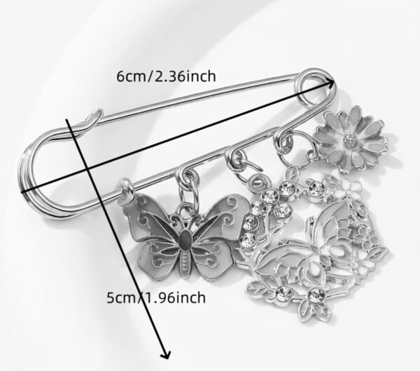 Butterfly charm pin