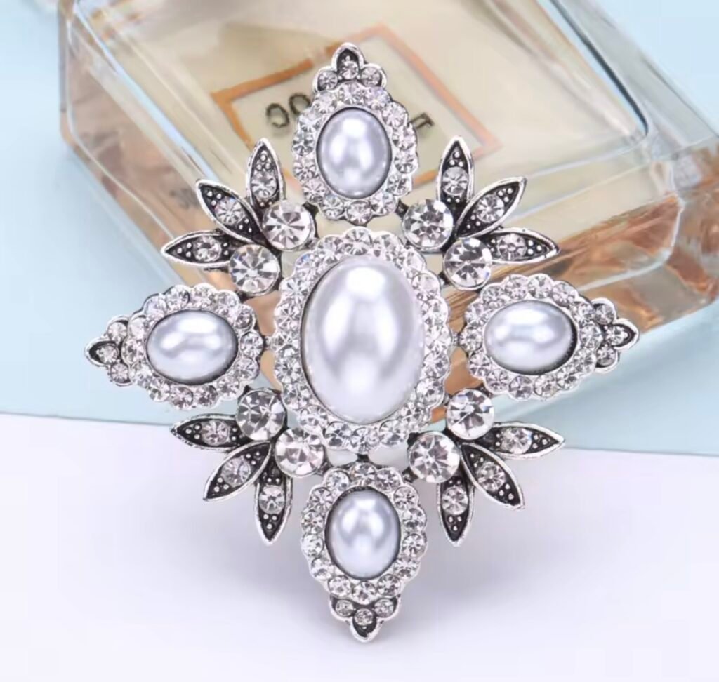 Silver and pearls