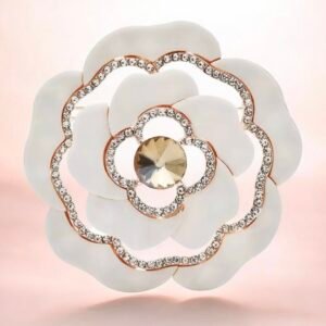 White Camellia brooch - Image 1