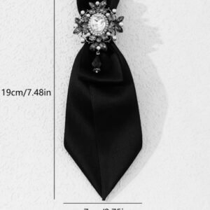 Ladies bow tie-grey - Image 2