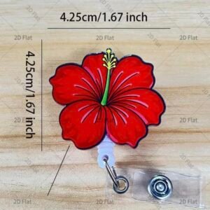 Hibiscus ID retractable holder - Image 2