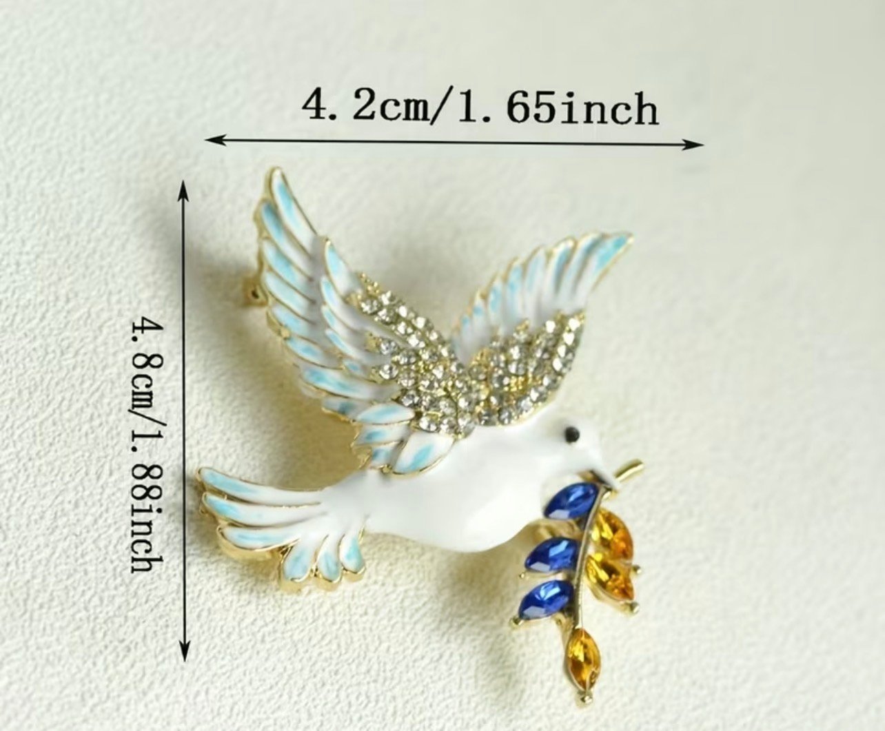 Dove with an olive branch - Image 2