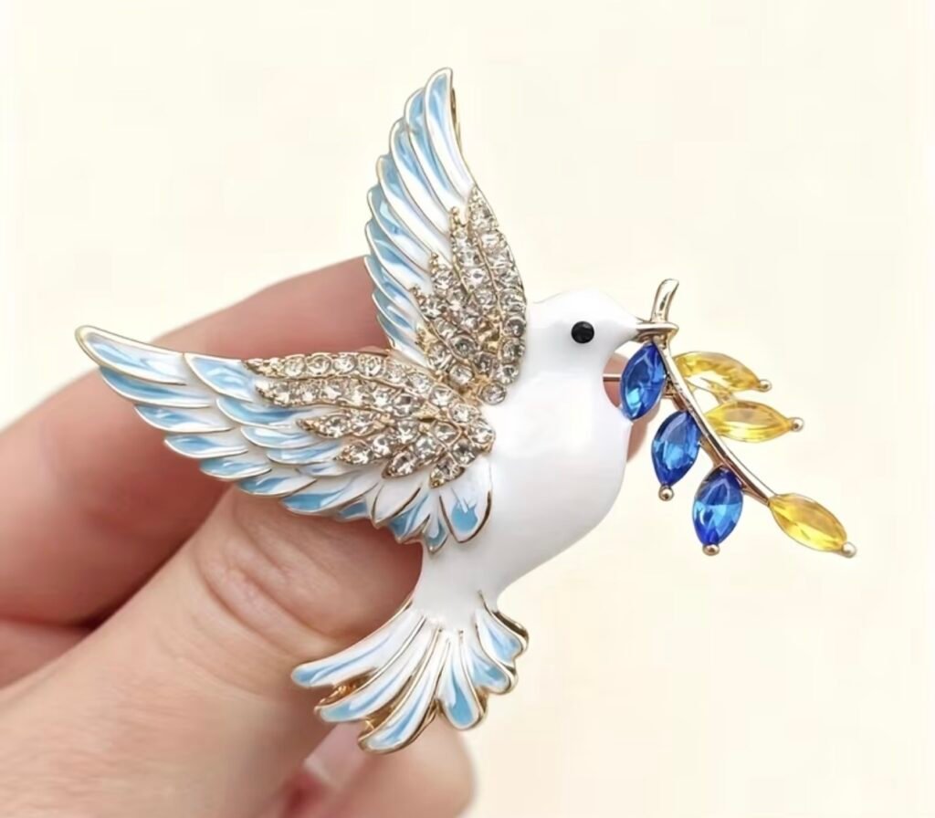 Dove with an olive branch