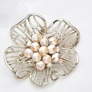 Champagne crystal flower - Image 1