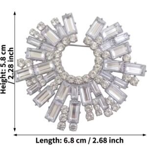 Silver crystal fleur - Image 2