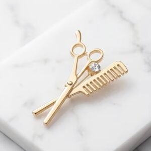 Hair stylist brooch - Image 1