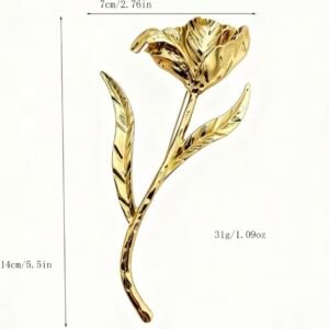 Oversized golden rose - Image 2