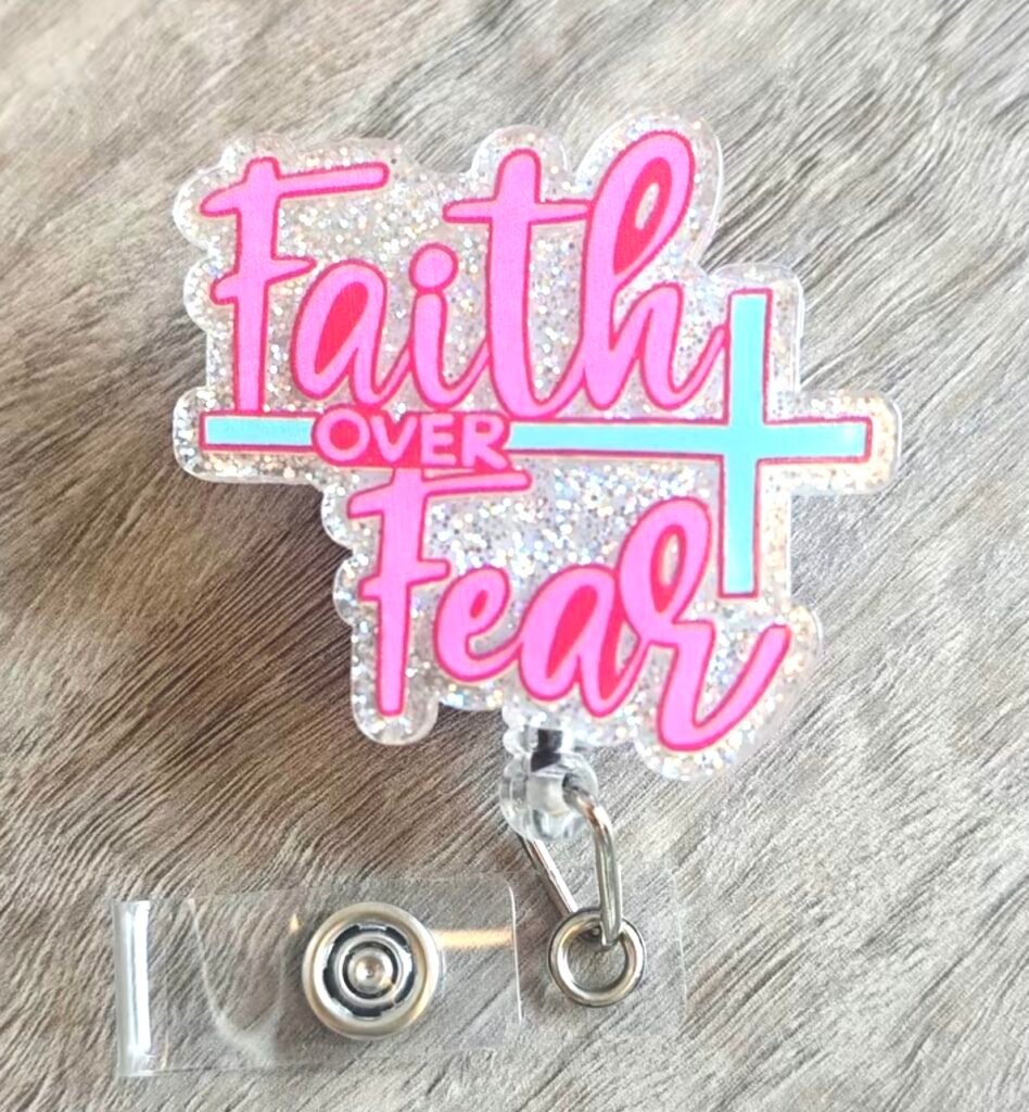 Faith over fear ID holder