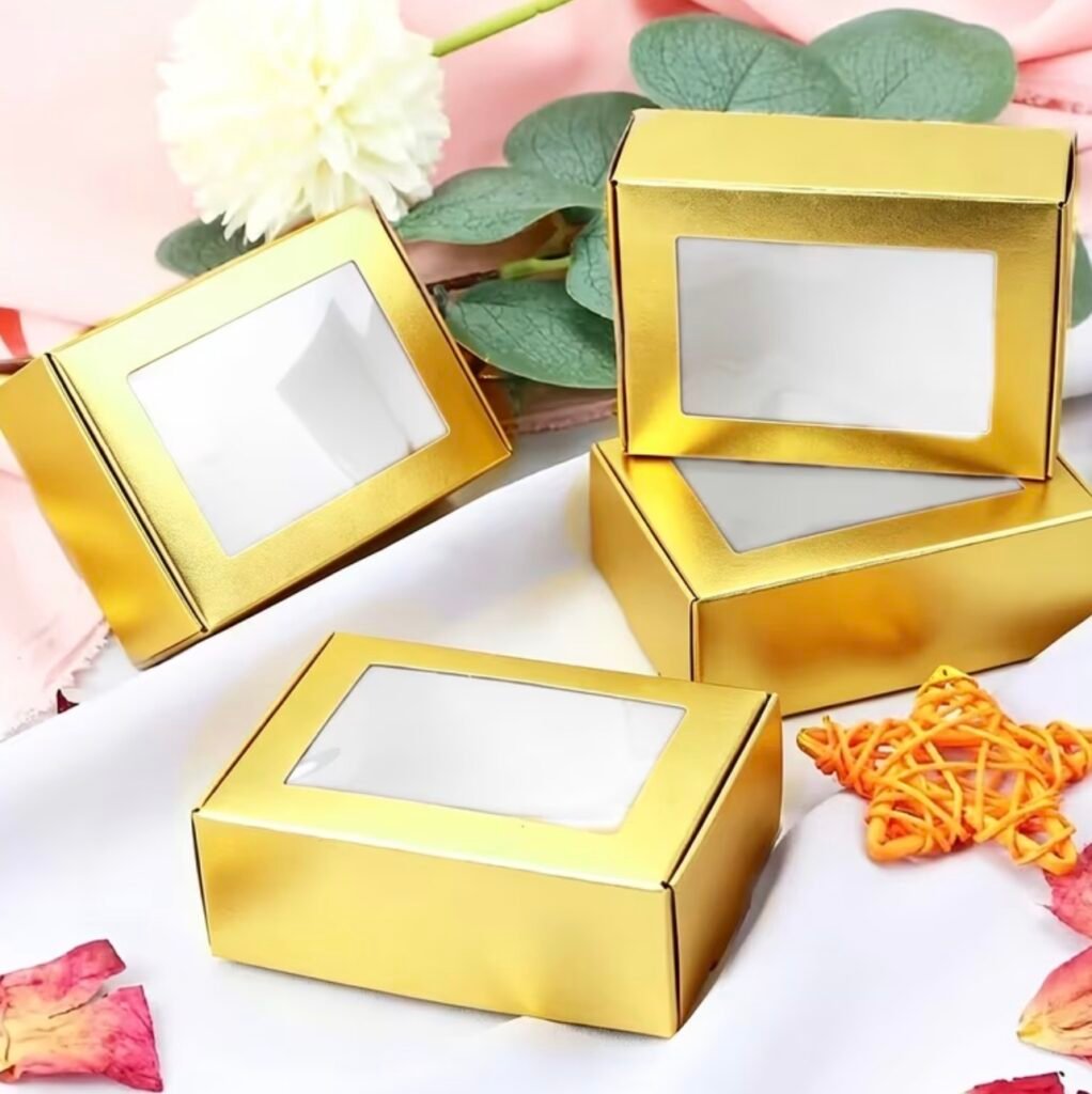 Golden gift box