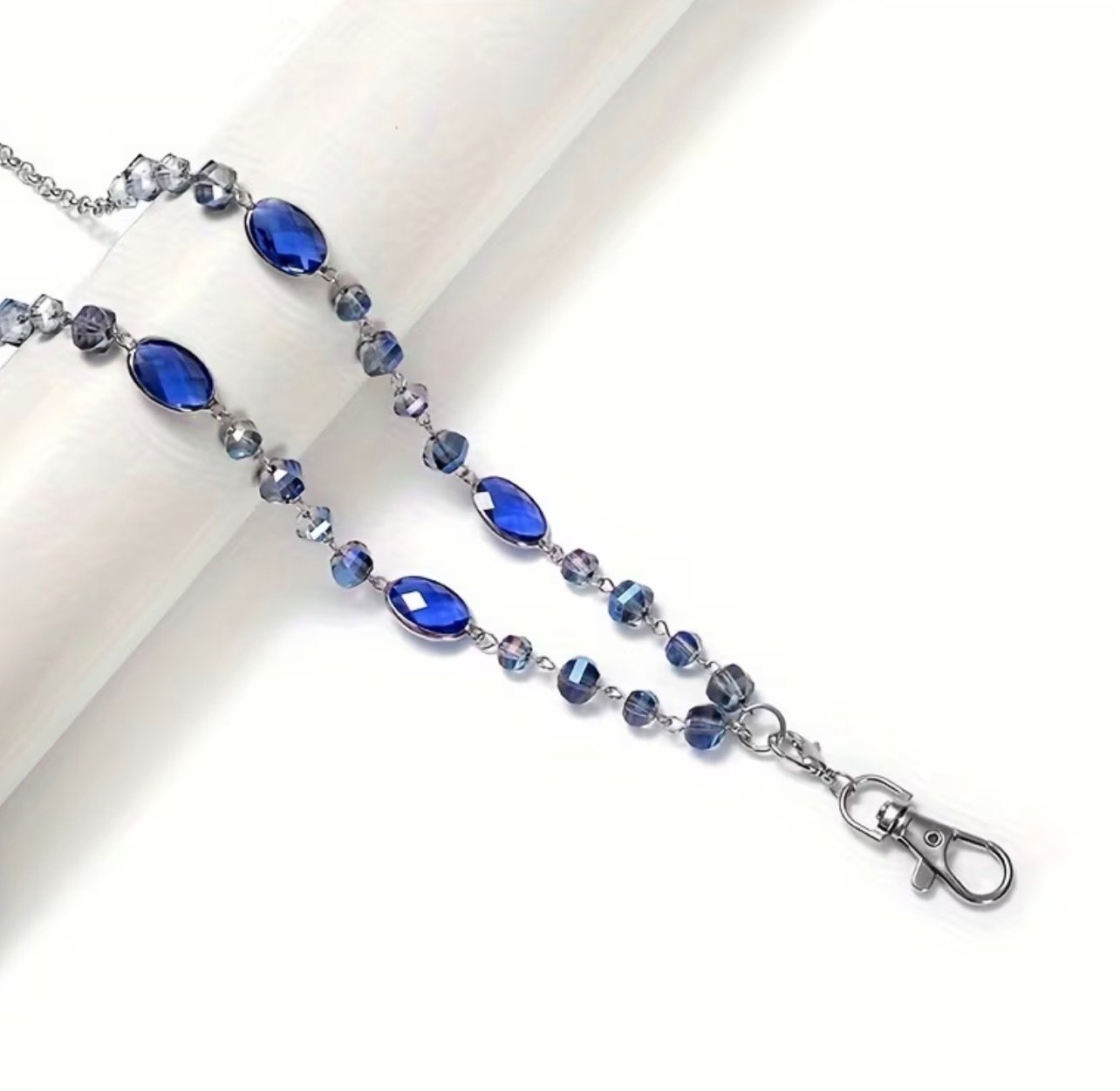 Blue gem lanyard - Image 1