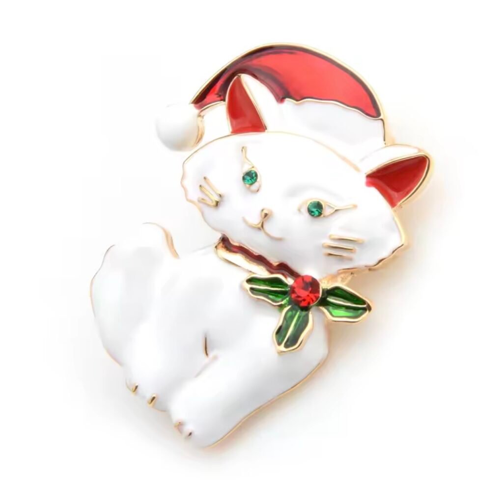 Christmas kitten