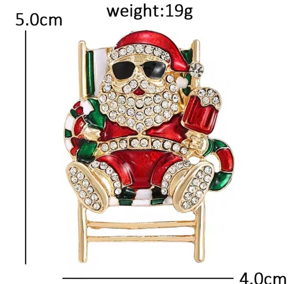 Santa on vacation