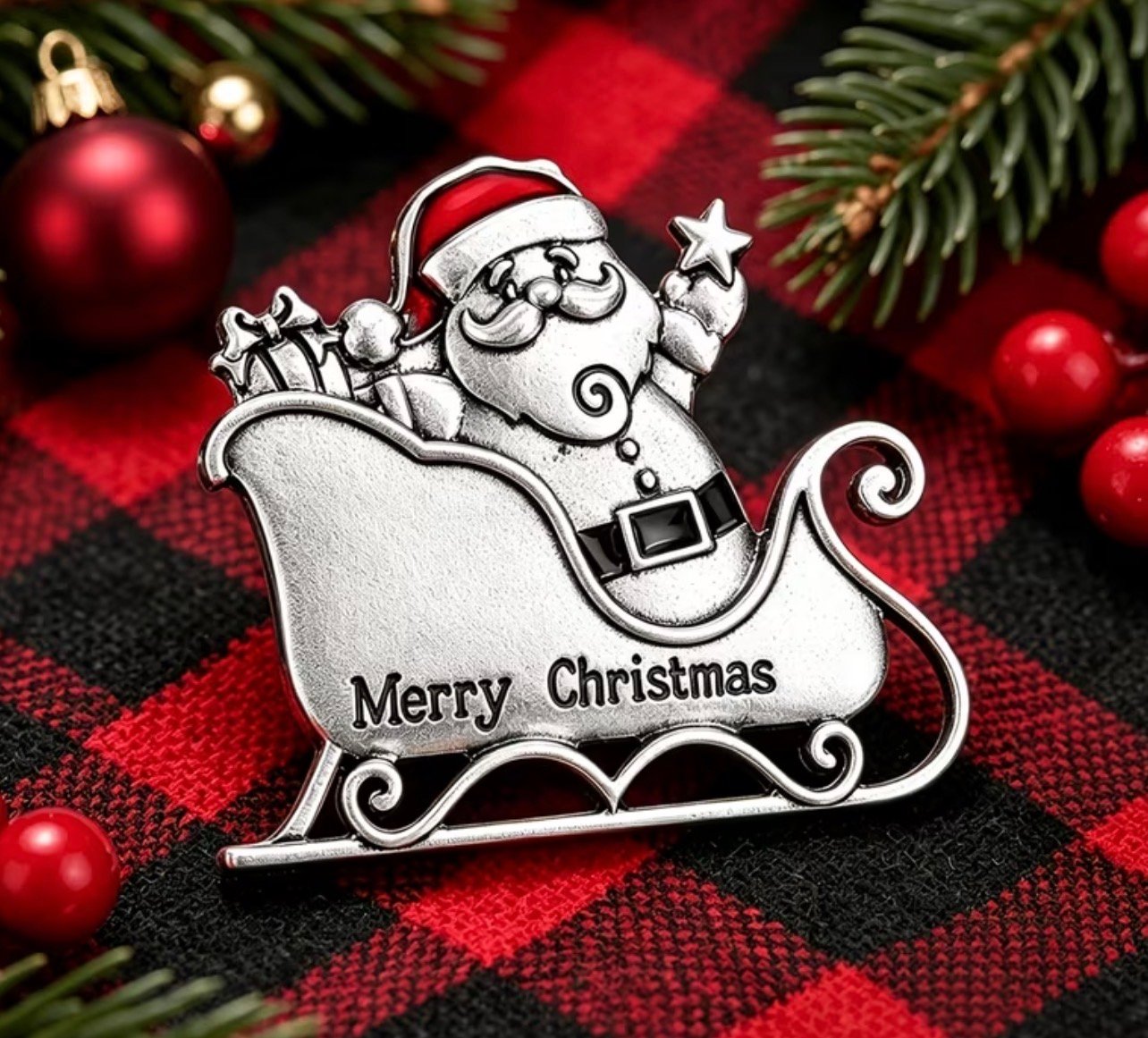 Vintage Santa sleigh - Image 1
