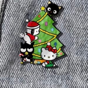 Hello kitty Christmas crew -acrylic - Image 1