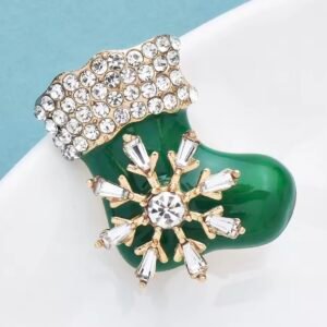 Emerald snowflake stocking - Image 1