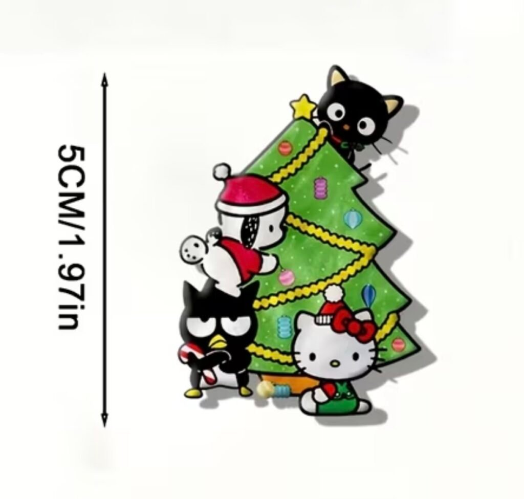 Hello kitty Christmas crew -acrylic